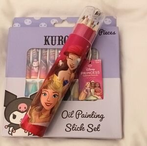 Disney Princess Pencil Set & KUROMI Oil Painting Stick Set
